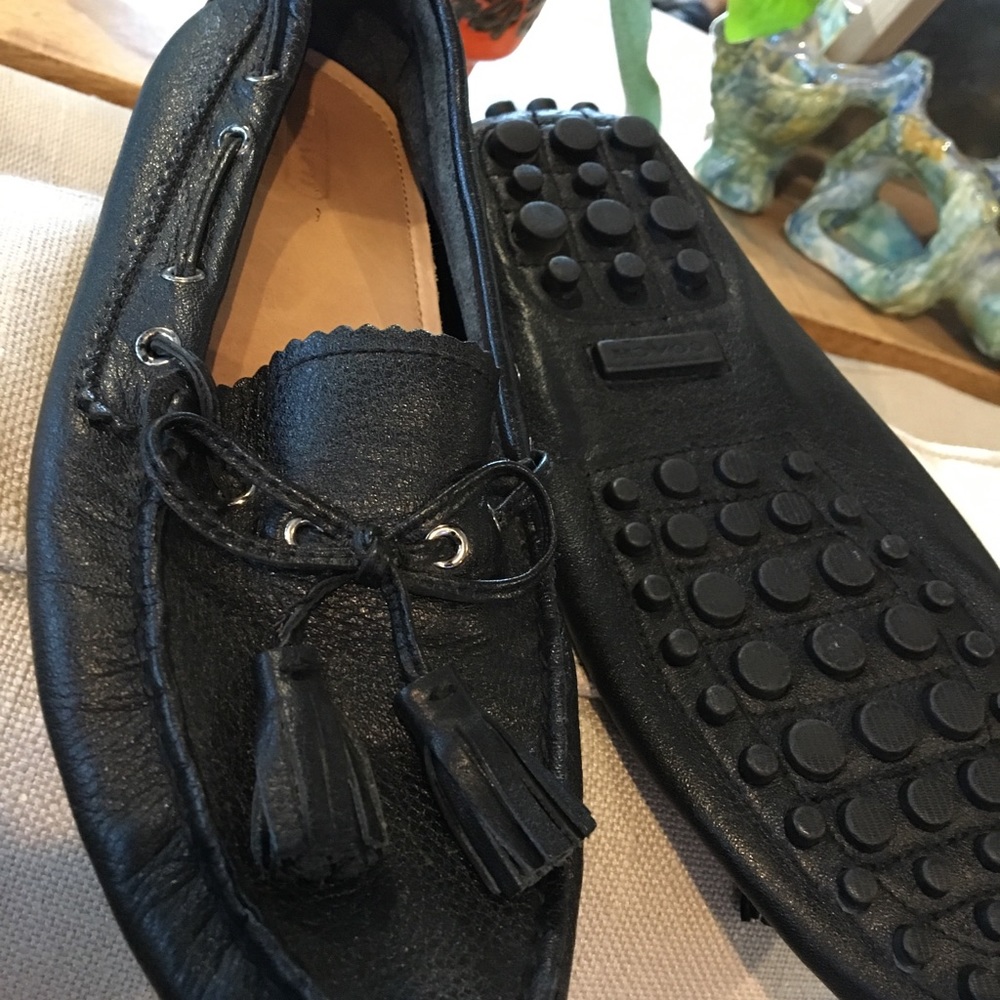 Size 38 Coach Nadia Black Driving Moccasin